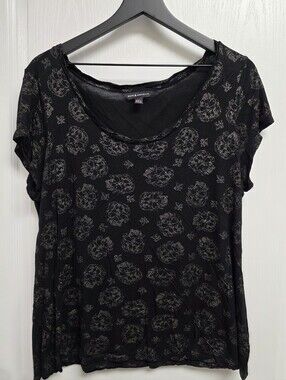 Rock And Republic Black Skull Shirt Size XL